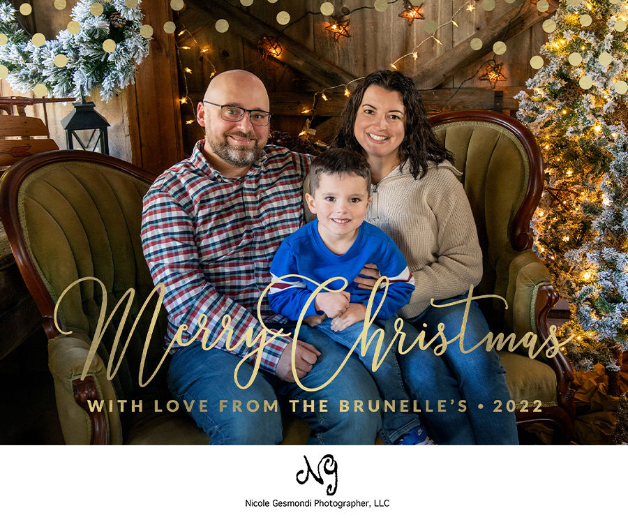 Customizable Holiday Card | Nicole Gesmondi Photographer Customizable holiday cards printed on multiple paper options